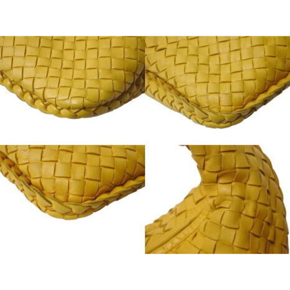Bottega Veneta Hobo Intrecciato Hobo Shoulder Bag Yellow Leather - Picture 8 of 8